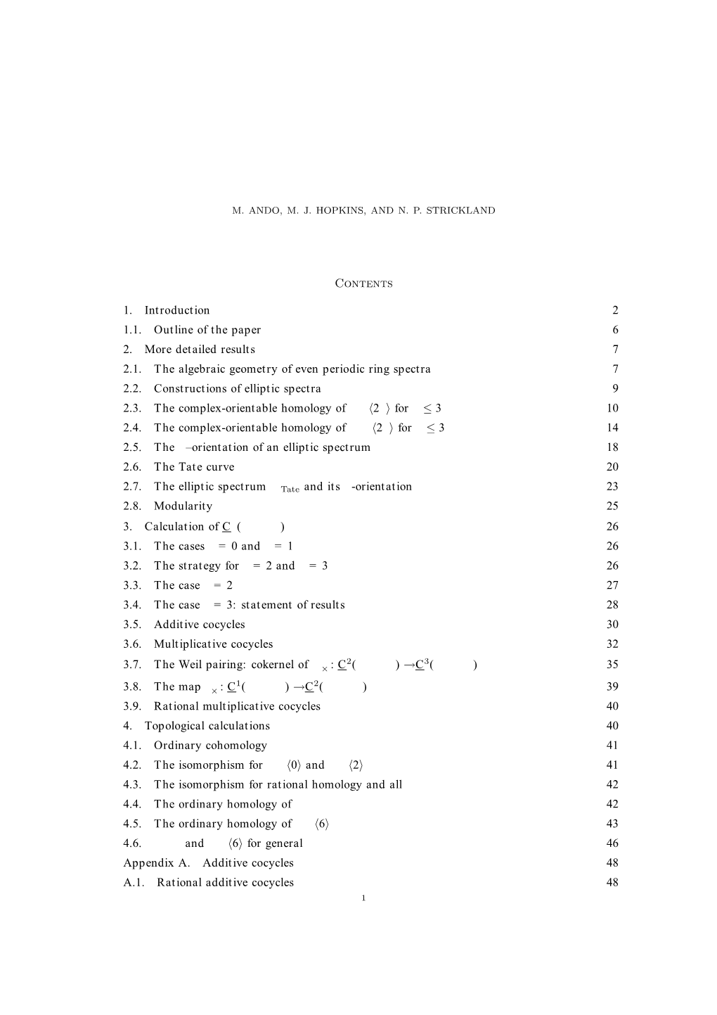 Elliptic Spectra, the Witten Genus and the Theorem of the Cube