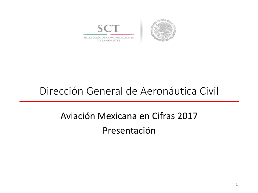 Aviación Mexicana En Cifras 2017 Presentación