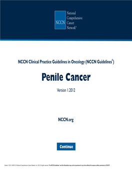 Penile Cancer TOC Discussion