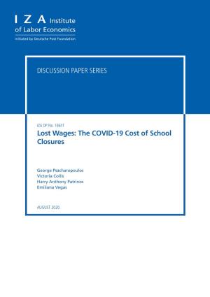 Lost Wages: the COVID-19 Cost of School Closures