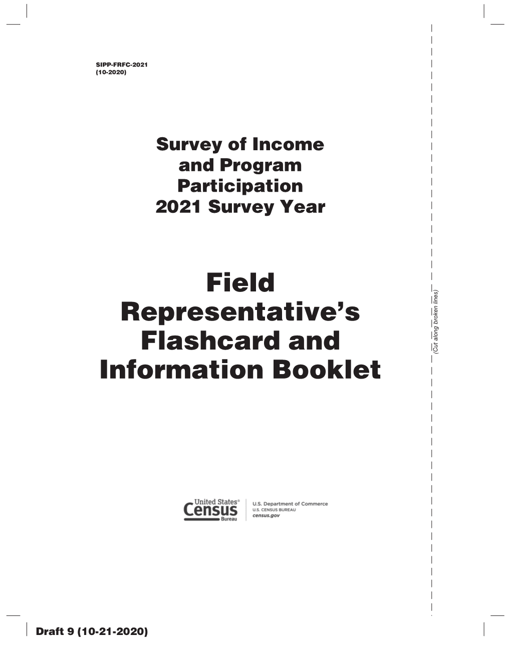 Field Representative's Flashcard and Information Booklet