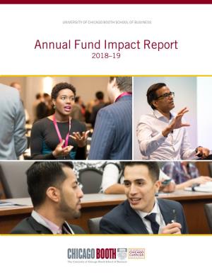 Annual Fund Impact Report 2018–19 Thank You