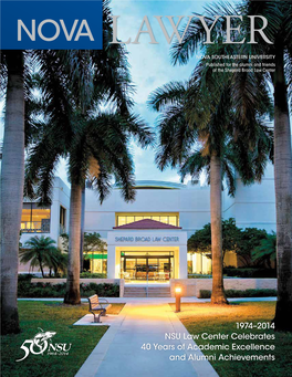 1974–2014 NSU Law Center Celebrates 40 Years of Academic