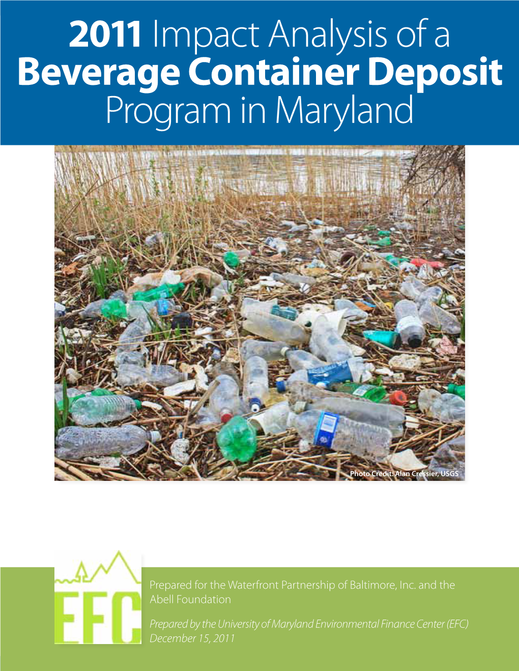 Impact Analysis of a Beverage Container Deposit Program in Maryland