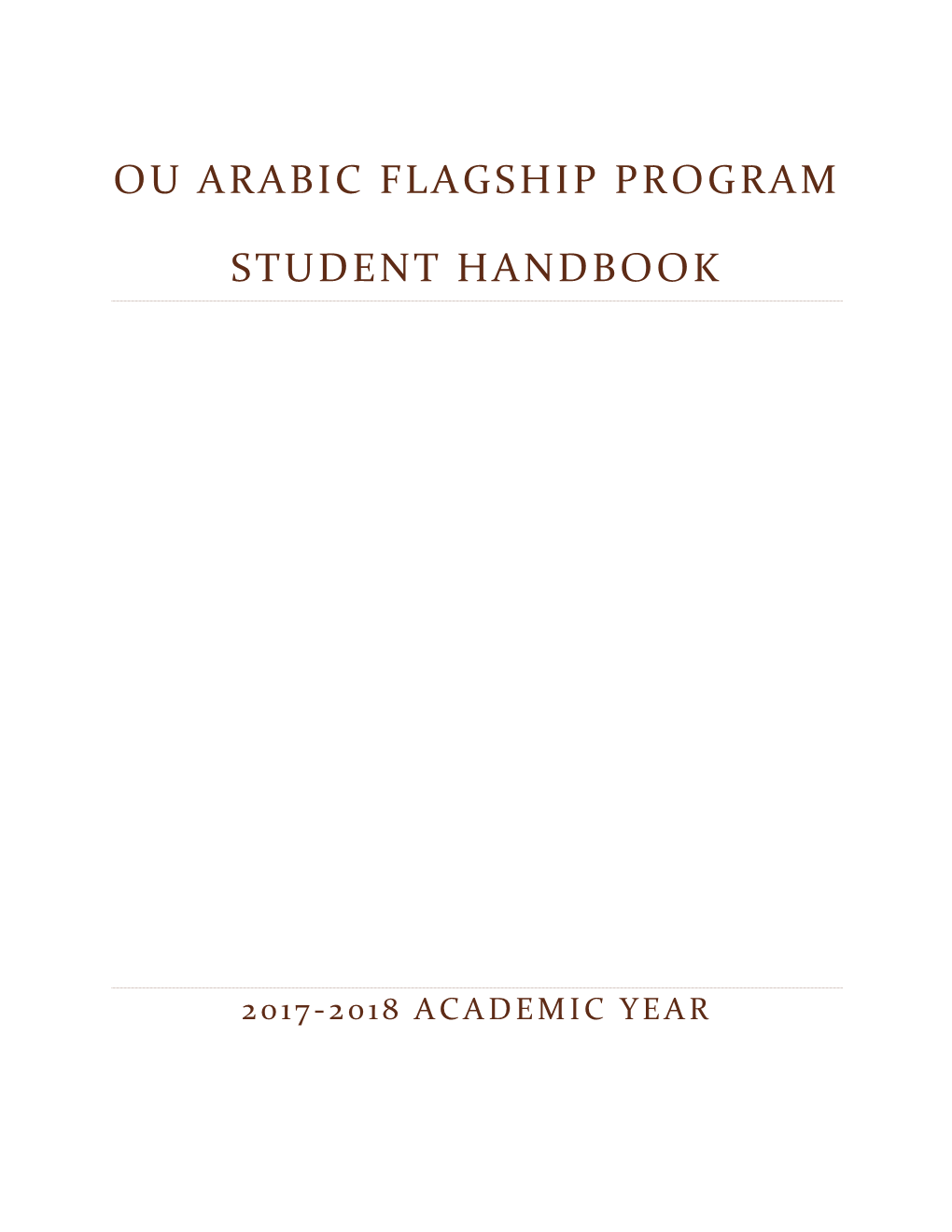 Flagship Handbook 2017-2018