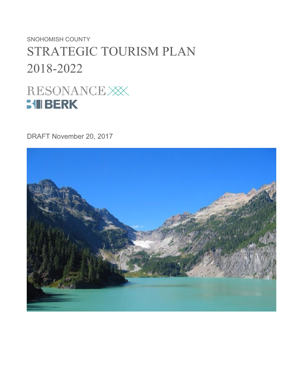 Tourism Strategic Plan – Snohomish County (2017)