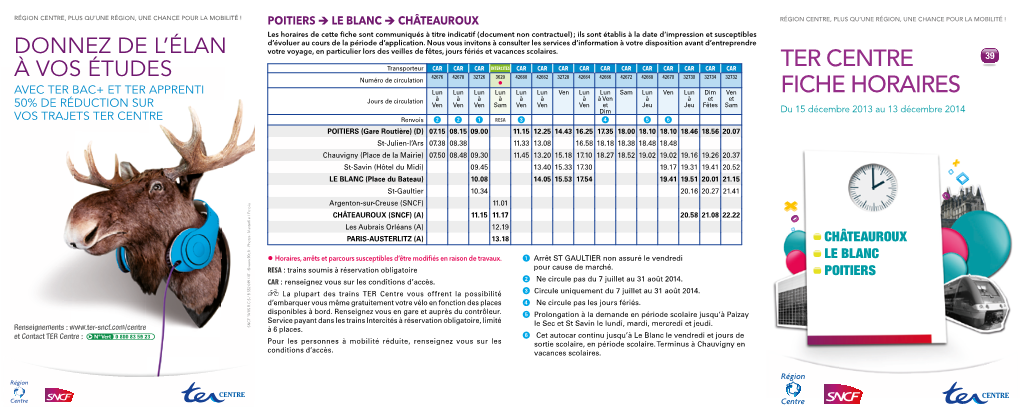 Ter Centre Fiche Horaires