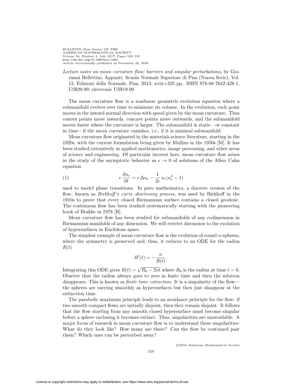 Lecture Notes on Mean Curvature Flow: Barriers and Singular