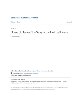 The Story of the Holland House