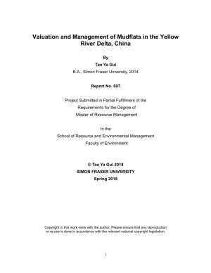 Valuation and Management of Mudflats in the Yellow River Delta, China
