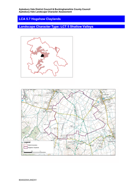 LCA 5.7 Hogshaw Claylands