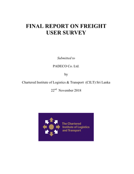 Railway Freight Survey Report
