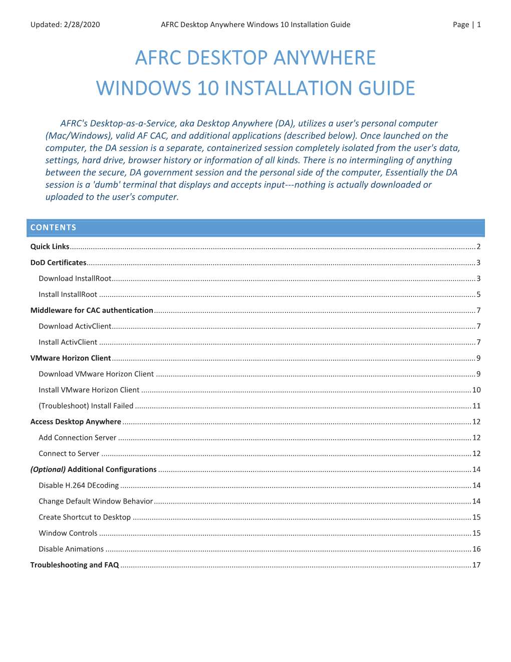 vmware horizon client installation failed windows 10