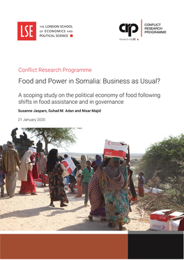 Food and Power in Somalia: Business As Usual?