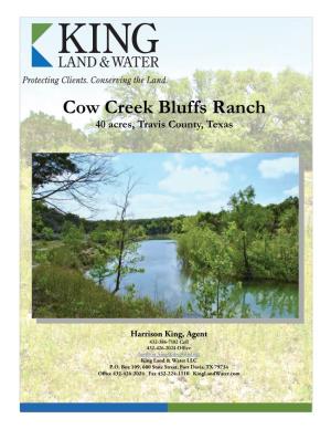 Cow Creek Bluffs Ranch 40 Acres, Travis County, Texas