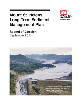 Mount St. Helens Long-Term Sediment Management Plan (CEQ Project Number 20180179; Region 10 Project Number 84-193-COE)