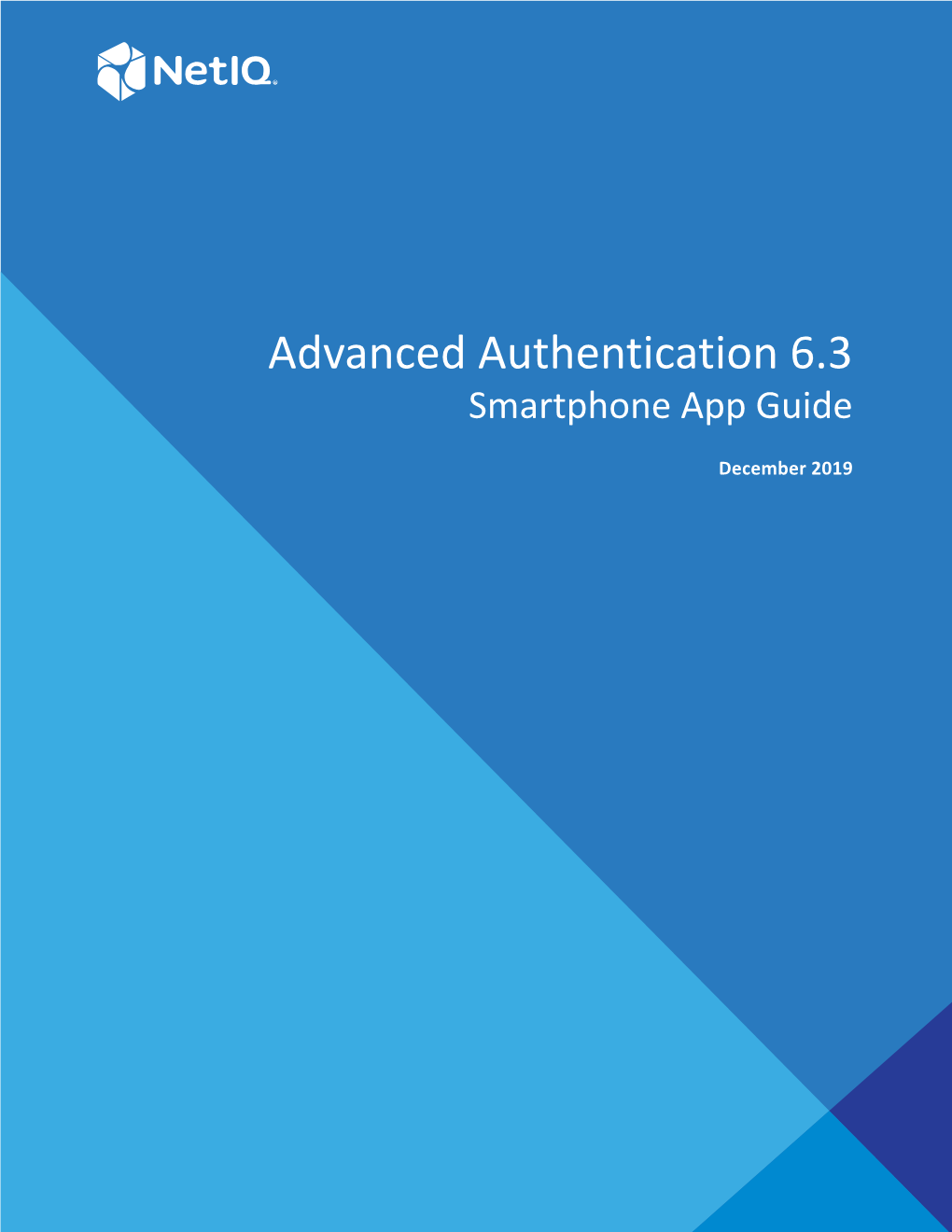Advanced Authentication 6.3 Smartphone App Guide