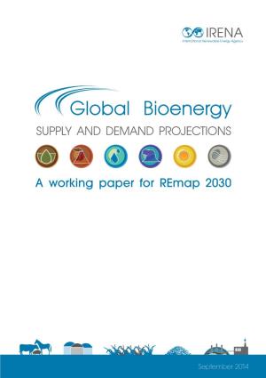 Global Bioenergy Supply and Demand Projections: a Working