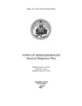 TOWN of MIDDLEBOROUGH Hazard Mitigation Plan