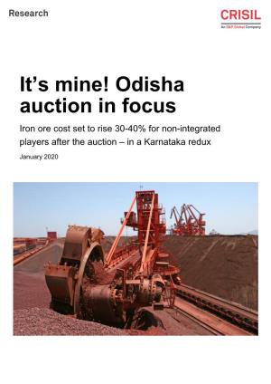 It's Mine! Odisha Auction in Focus