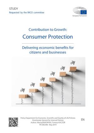 Consumer Protection. Delivering Economic Benefits for Citizens