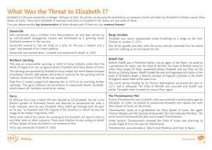 What Was the Threat to Elizabeth I? Elizabeth I’S Life Was Constantly in Danger