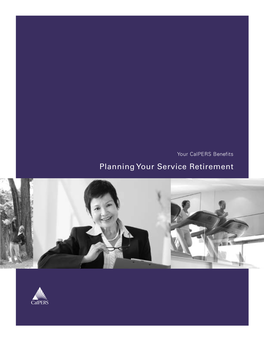 Planning Your Service Retirement This Page Intentionally Left Blank to Facilitate Double-Sided Printing