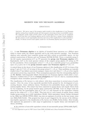 Rigidity for Von Neumann Algebras 3