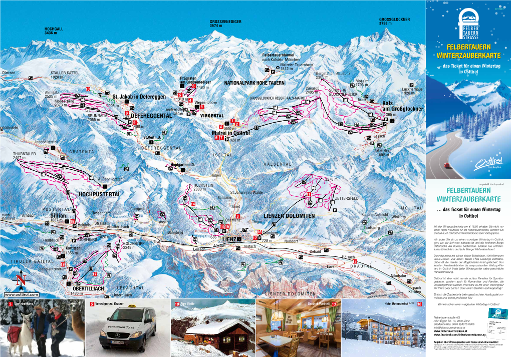 FELBERTAUERN WINTERZAUBERKARTEWINTERZAUBERKARTE … Das Ticket Für Einen Wintertag in Osttirol