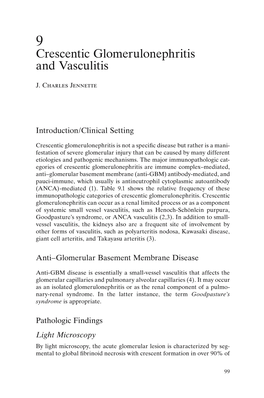 Crescentic Glomerulonephritis and Vasculitis