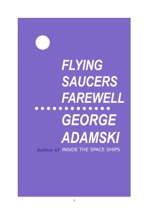 George Adamski AUTHOR of INSIDE the SPACE SHIPS