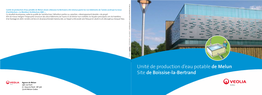 L'unité De Production De Boissise-La-Bertrand