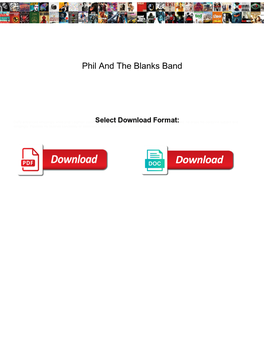 Phil and the Blanks Band