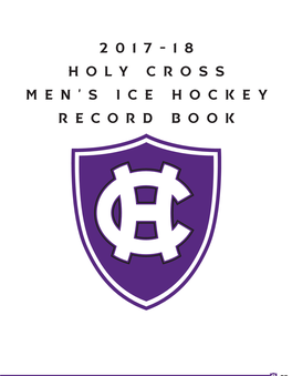 2017-18 Holy Cross Men's Ice Hockey Record Book