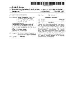 (19) United States (12) Patent Application Publication (10) Pub