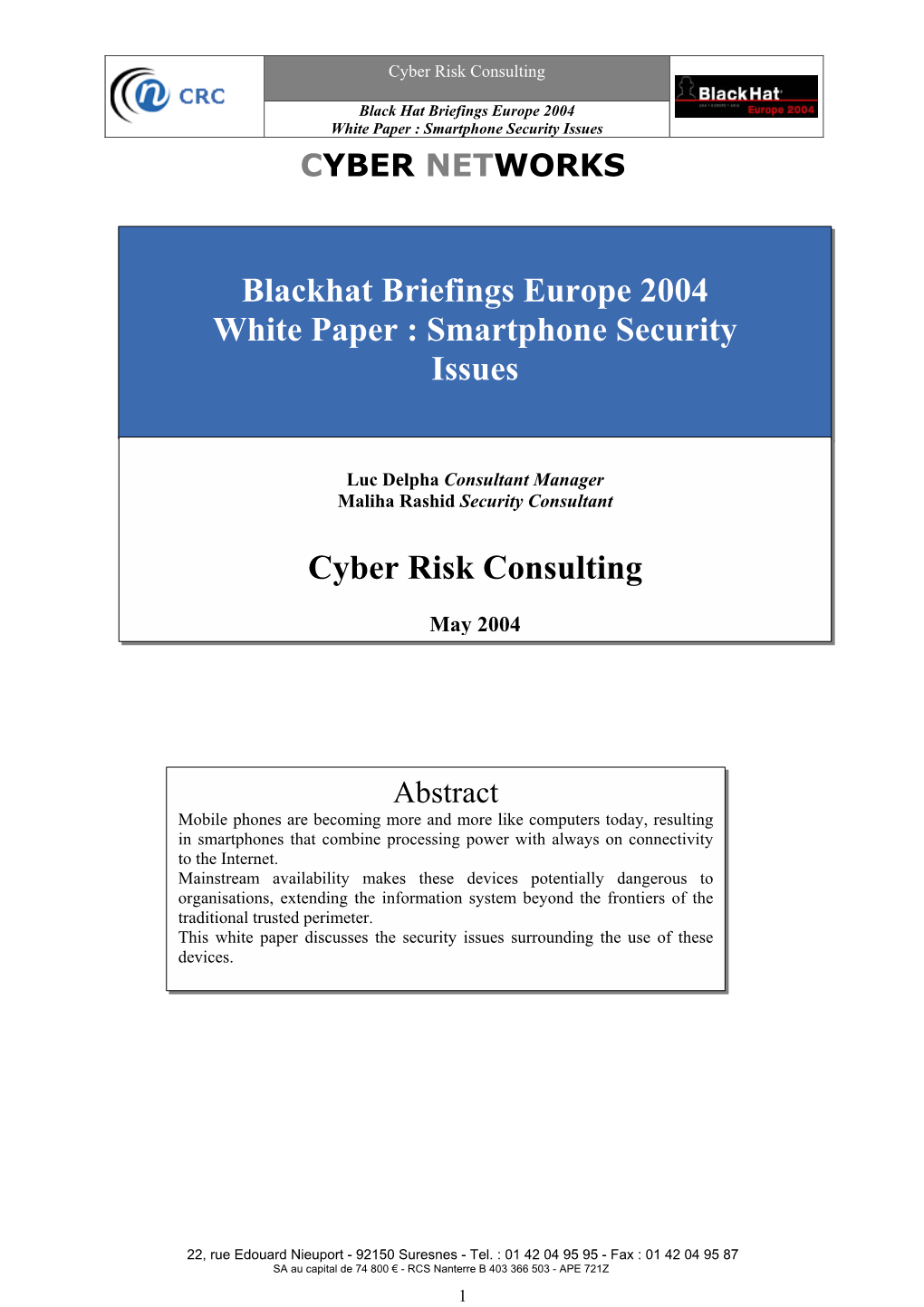 Smartphone Security Issues Cyber Risk Consulting