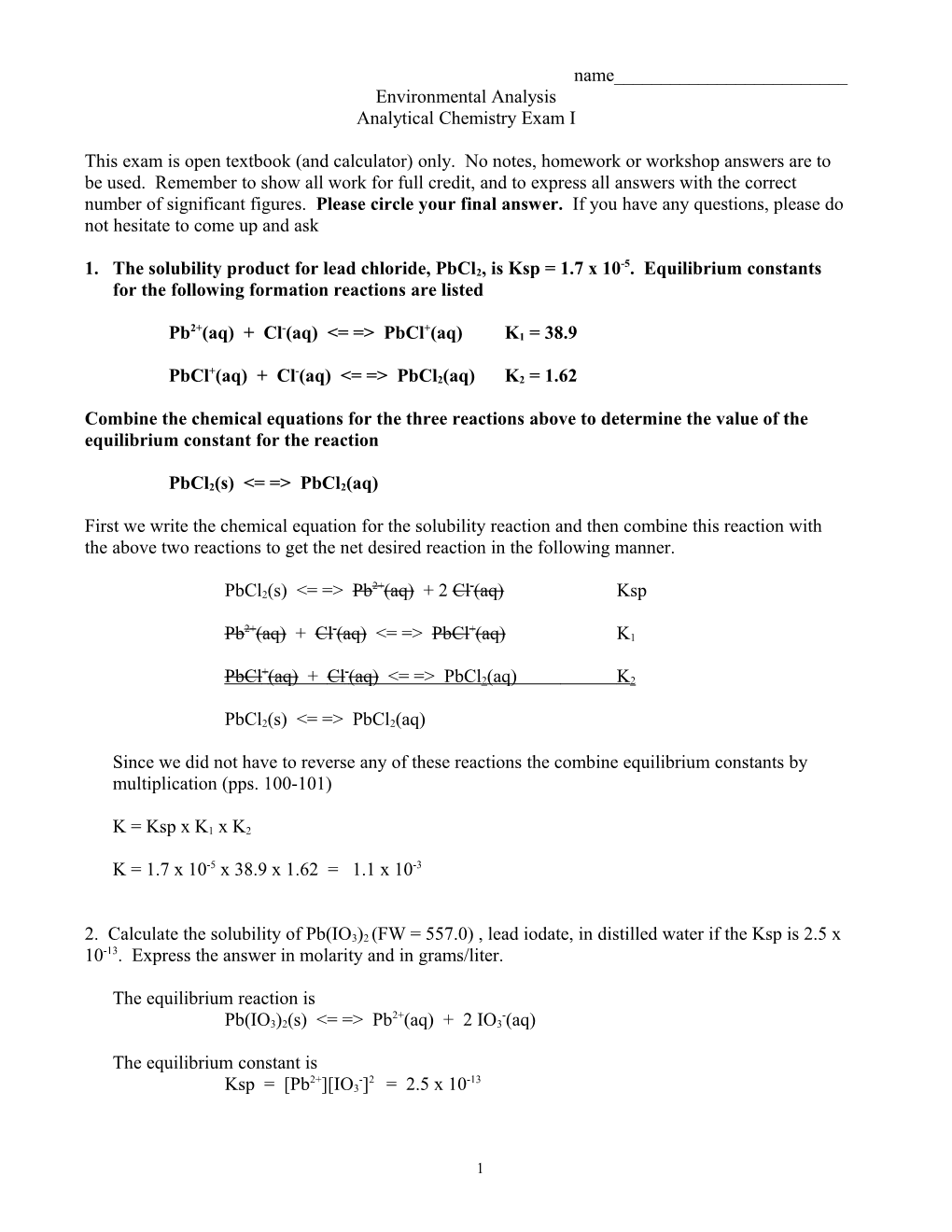 Environmental Analysis