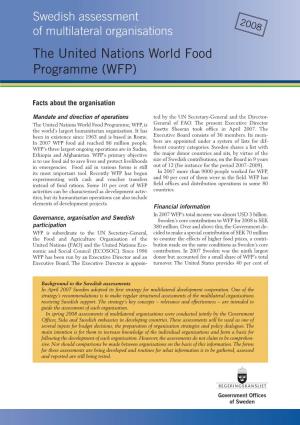 The United Nations World Food Programme (WFP)