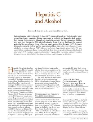 Hepatitis C and Alcohol