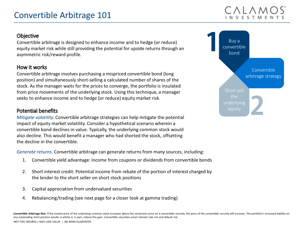 Convertible Arbitrage 101