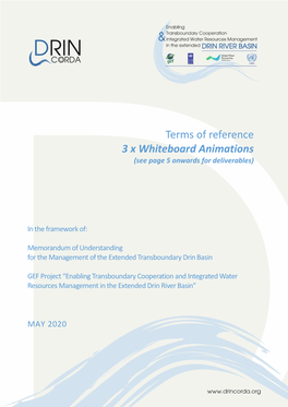 Terms of Reference 3 X Whiteboard Animations (See Page 5 Onwards for Deliverables)