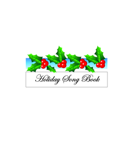 Holiday Song Book Deck the Halls Blue Christmas