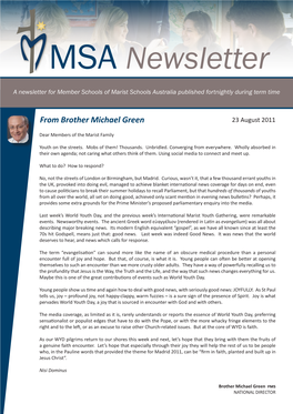 MSA Newsletter