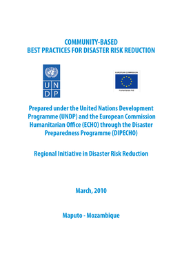 Community-Based Best Practices for Disaster Risk