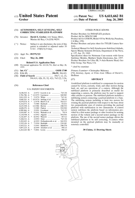 United States Patent (10) Patent N0.: US 6,611,662 B1 Grober (45) Date of Patent: Aug