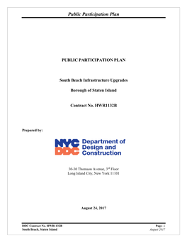 Public Participation Plan