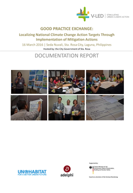 GOOD PRACTICE EXCHANGE: Localizing National Climate Change Action Targets Through Implementation of Mitigation Actions 16 March 2016 | Seda Nuvali, Sta