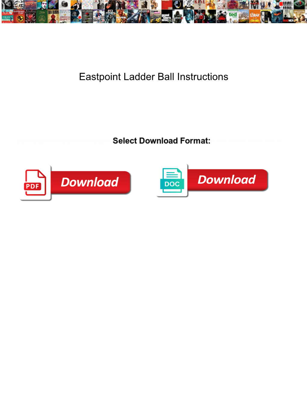 Eastpoint Ladder Ball Instructions