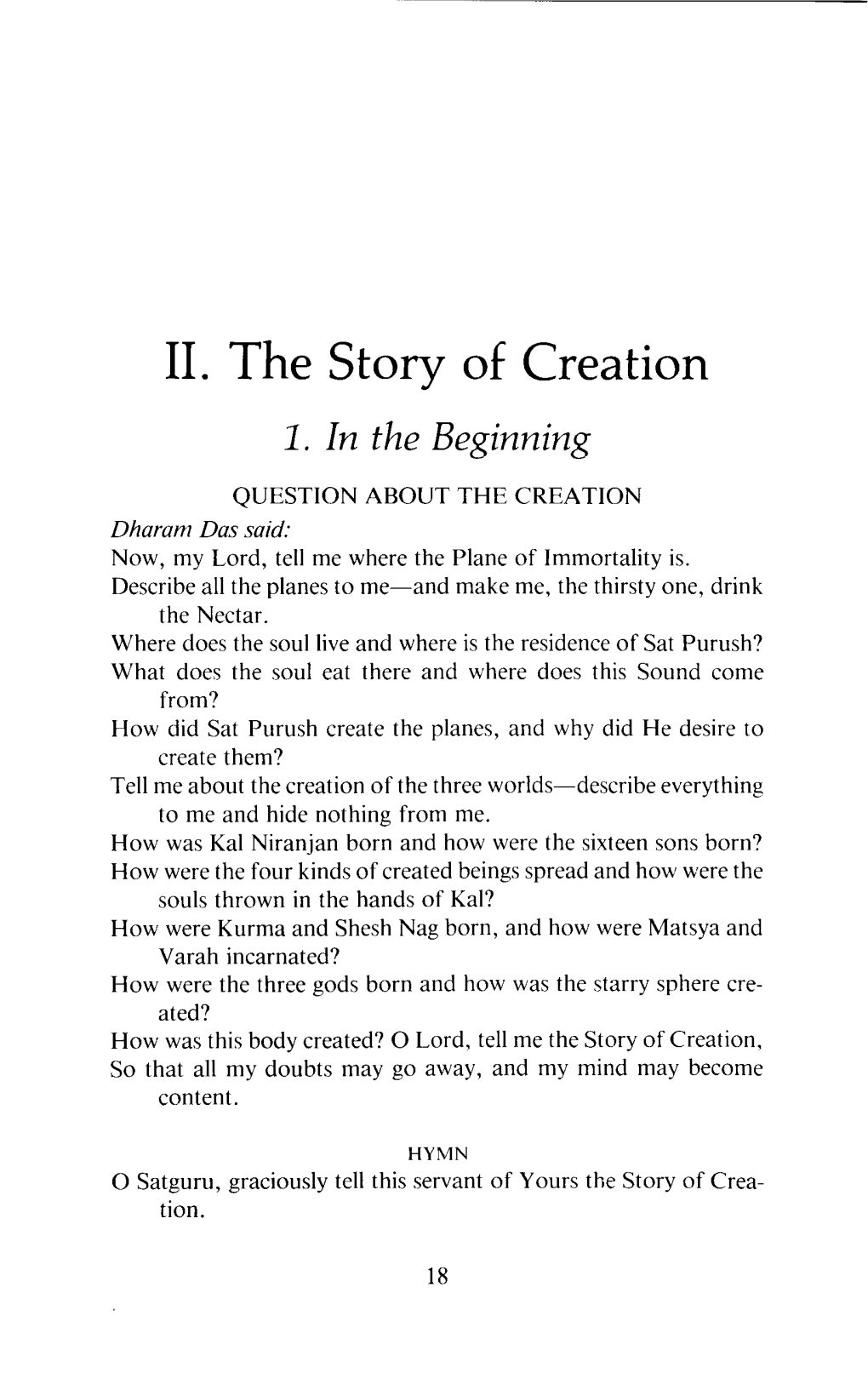 11. the Story of Creation I