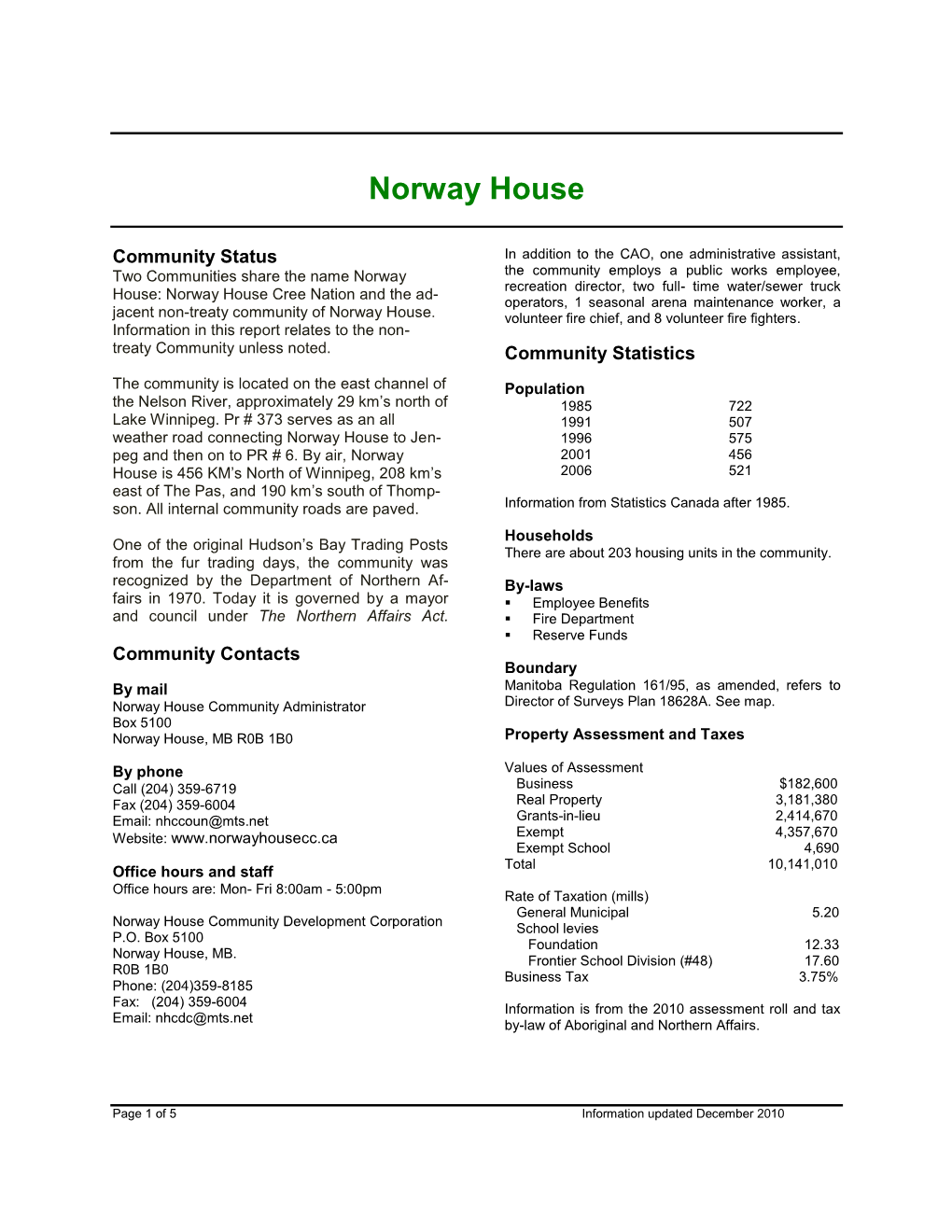 Norway House